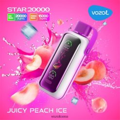 VOZOL Vape sulīgs persiku ledus | VOZOL STAR 20 000 T248N6405